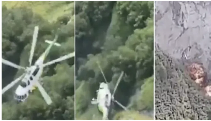 Son Dakika helikopter kazası: 8 kişi öldü
