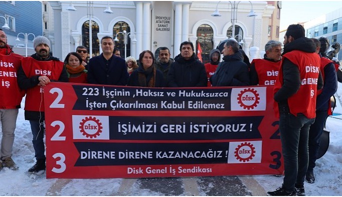 Kayyımın işten çıkardığı işçiler, 157'nci gününde eylemlerini sürdürdü