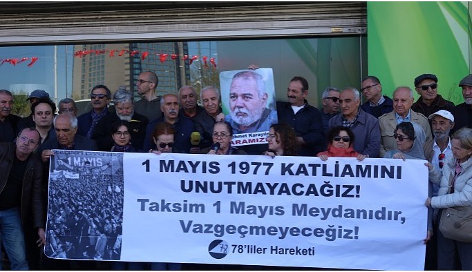 Kazancı Yokuşu’nda 1977 1 Mayıs’ı anması