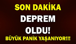 Son Dakika! Deprem Oldu Halk Sokağa Döküldü