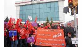 Sendikalaşan MAPP işçilerinden eylem