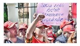 İşsiz bırakılan yüzlerce taşeron işçisi eylemde