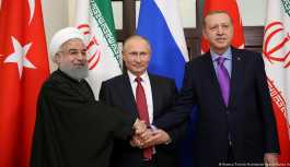 Saray'da Erdoğan, Putin ve Ruhani zirvesi