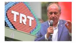 TRT'ye 'Muharrem İnce' ihtarnamesi