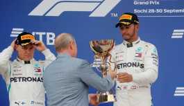 Formula 1 Soçi'de zafer Hamilton'ın
