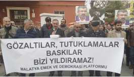 Malatya'da gözaltılara tepki