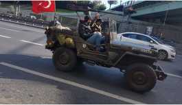Uçaksavarlı askeri cipin sürücüsü yakalandı