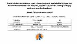 Yeniden atanan rektör çiçek yerine bağış istedi