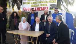 Temelli grevdeki işçileri ziyaret etti