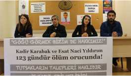 Bir avuç gökyüzü için 123 gündür ölüm orucundalar