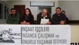 İnşaat işçilerinden imza kampanyası