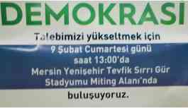 HDP’nin Mersin mitingine izin çıktı