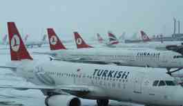 İstanbul'da uçuşlara kar engeli