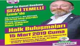 Sezai Temelli İzmir ve Manisa’da halk buluşmalarına katılacak