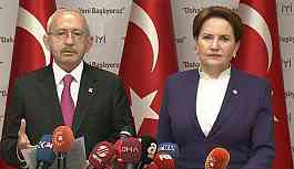 Kılıçdaroğlu ve Akşener ortak basın açıklaması yaptı