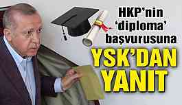 HKP’nin ‘diploma’ hakkındaki başvurusuna, YSK’dan ‘ret’ yanıtı