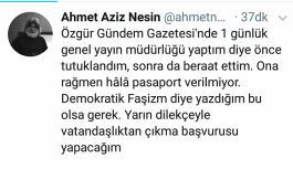 Ahmet Nesin vatandaşlıktan çıkacağını duyurdu