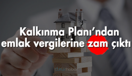 Kalkınma Planı'ndan emlak vergilerine zam çıktı