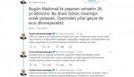 Karamollaoğlu'dan 'Madımak' paylaşımları