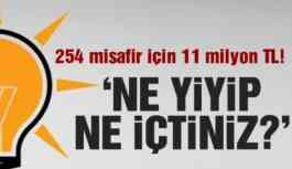 AKP’li belediye 254 misafir için 11 milyon harcamış