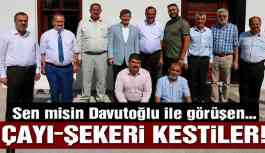 Davutoğlu ziyareti başkanın sonunu getirdi: Çayı şekeri kestiler