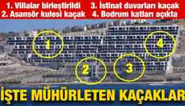 Mühürlenen kaçak yapılar...