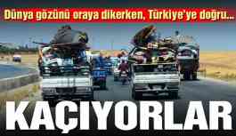 Kaçıyorlar.... Türkiye'ye doğru geliyorlar!