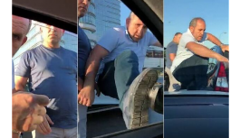 Baklavacı saldırganlar dükkanın tabelalarını değiştirdi