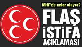 Son dakika.. MHP’den flaş istifa açıklaması!