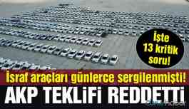 Günlerce sergilenmişti! AKP teklifi reddetti!