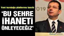 İmamoğlu: “Yap-boza izin vermeyip, şehre ihaneti önleyeceğiz”