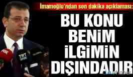 İmamoğlu’ndan “Saray’a giden CHP’li” iddiasıyla ilgili açıklama