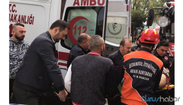 Otoyolu inşaatında iskele çöktü: 4 işçi yaralandı