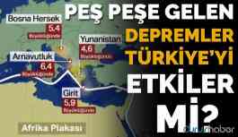Video| Peşe peşe gelen depremler Türkiye'yi etkiler mi? İşte yanıtı