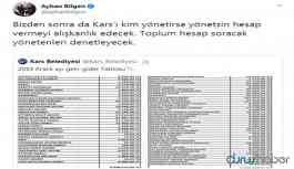 Borçlar nedeniyle Kars Belediyesi'nin kasasında 4 bin 500 TL kaldı
