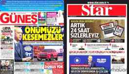 Star ve Güneş gazetesi dükkanı böyle kapattılar