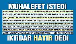Vatandaşın yüzünü güldürecek teklifleri iktidar reddetti