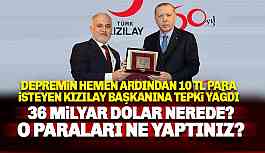 Deprem sonrası para isteyen Kızılay Başkanı Kınık'a tepki yağıyor