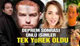 Elazığ depremi sonrası ünlüler tek yürek oldu