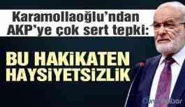 Karamollaoğlu’ndan AKP’ye çok sert tepki!
