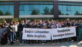 Dicle Üniversitesi Hastanesi’nde iş bırakma eylemi