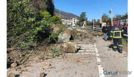 Ordu'da heyelan! Karadeniz Sahil Yolu ulaşıma kapandı