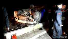 Feci kaza! Yolcu otobüsü ile otomobil çarpıştı: 3 ölü 2 yaralı