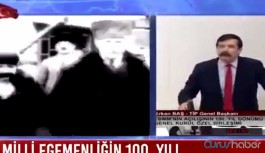 TİP Genel Başkanı Erkan Baş 'tek adam' dedi, TV'ler canlı yayını kesti