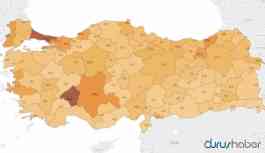 Dikkat çeken koronavirüs haritası: İlk sırada Isparta...