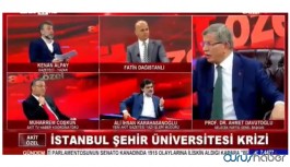 Davutoğlu ile Akit yazarı arasında sert tartışma