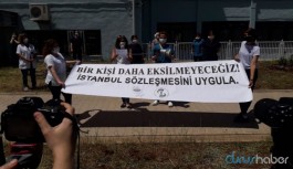 Hastanede kadına şiddet protestosu