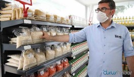 İzmir'de yoksullara hizmet verecek 'Kent Market' ilk şubesini açtı