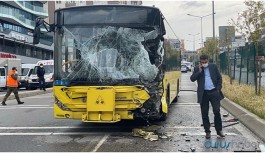 İETT otobüsü ile tanker çapıştı: 7 yaralı