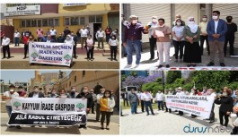 Birçok kentte kayyım protestoları
